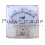 Analogue Voltmeter DC 60x60mm  0-200mV