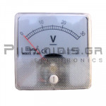 Analogue Voltmeter DC 60x60mm 0-30V