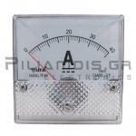 ΑΜΠΕΡΟΜΕΤΡΟ ΑΝΑΛΟΓΙΚΟ DC 80x80mm 0-40Α 75mV