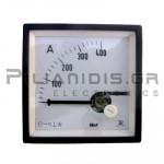 Analogue Ammeter DC 72x72mm 0-400Α 60mV