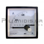 Analogue Ammeter DC 72x72mm 0-500Α 60mV