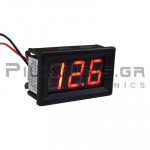 Digital Voltmeter 48x29mm DC (0-30Vdc)