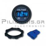 Digital Voltmeter  Ø70x40mm DC (0-30Vdc) 