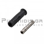 Banana 2mm | Female | 10A | 30VAC - 60Vdc | Solder | Ni Brass | Black