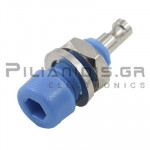 Banana Socket 2mm 10A  Blue Soldering