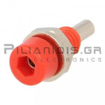 Banana Socket 2mm 10A Red Soldering