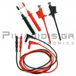 Set Test Probes | 8 pieces | 36A | 1000V CATIII | Connection: 4mm | With Cables 1.0m