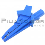 Adaptor | Banana 4mm Female - Alligator Clip Ø13mm | 91mm | 20A | 600V CATIV / 1000V CATIII | Blue