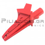 Adaptor | Banana 4mm Female - Alligator Clip Ø13mm | 91mm | 20A | 600V CATIV / 1000V CATIII | Red