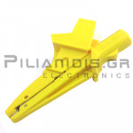 Adaptor | Banana 4mm Female - Alligator Clip Ø13mm | 91mm | 20A | 600V CATIV / 1000V CATIII | Yellow