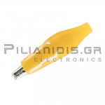 Crocodile clip 35mm | 5A | 30VAC - 60Vdc | for Cable | Yellow