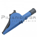 Adaptor | Μπανάνα 4mm Θηλυκή - Κροκόδειλος Ø30mm |110.5mm| 36A | 600V CATIV / 1000V CATIII | Μπλέ