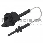 Καλώδιο Πολυμέτρου 0.5mm² | 4mm | Αρσενικό - Αρσενικό | 10A | 5000V CAT0 | 1m | Μαύρο