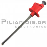 Test Clip 162mm | Flexible Clamp | with 4mm Female | 6A | 1000V CATII | Red