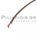 Cable PVC | 1.0mm² ( 252xØ0.07 ) | Ø3.8mm | 20A | 1000V | -20℃C / +80℃C | Brown