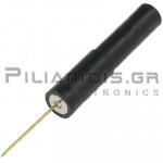 Adaptor | Banana 4mm Female - Needle Flexible Ø0.6mm | 1A | 30VAC 60Vdc | Black