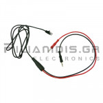 Καλώδιο Πολυμέτρου  2 x 4mm Αρσενικό -  RJ11 8P8C Αρσενικό | 2m