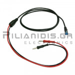 Καλώδιο Πολυμέτρου  2 x 4mm Αρσενικό -  RJ45 8P8C Αρσενικό | 2m