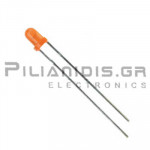 LED 3mm Orange diffused 20mcd 60℃