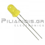 LED 5mm Yellow diffused 600 - 1000mcd 60℃  2.0V to 2.5V