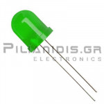 LED 10mm Green  Super Bright L-813GD