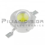 LED SMD 3W Λευκό (6500K) Ø8mm 200lm 3.5V 700mA 140℃