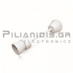 Ντουί Πορσελάνης Κρεμαστό E27  | Βάση: 200mm | Λευκό