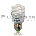 Energy Saver Lamp | Ε27 T2 | 9W | Cool White 6500Κ | 450Lm