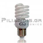 Energy Saver Lamp | Ε27 T2 | 15W | Cool White 6500Κ | 810Lm