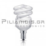 Energy Saver Lamp | E14 | Tornado | 8W | Warm White 2700K(827) | 510Lm