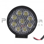 Aluminum Spotlight LED Black | 27W | 10-30Vdc | Cool White 6500K | 1800Lm | IP65