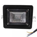 Aluminum Spotlight LED Black | 10W | 230VAC | Green | 640Lm | IP66