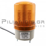 Rotary Warning Light  &Oslash;85x160mm 12Vdc Yellow