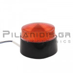 Warning Light STROBE &Oslash;76x52mm 230VAC Orange XENON IP65