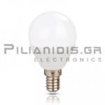 Λάμπα LED | E14 | Σφαιρική | 5.5W | Θερμό Λευκό 3000K | 395Lm | Dimmable