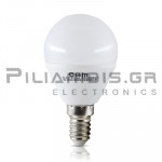 LED Lamp | E14 | Σφαιρική | 7W | Cool White 6500K | 600Lm