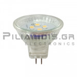 Λάμπα LED | MR11 G4 | Silicon | 12V | 2.5W | Ψυχρό Λευκό 6000K | 220Lm