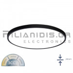 LED Surface Ceiling light | Wall-Mount | 24W | 2880Lm | 3CCT | &Oslash;300mm | Ra>90 | Black