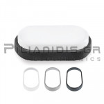 Πλαφονιέρα LED Οβαλ Εξωτερική | Επίτοιχο | 12W | 1155Lm | 4000Κ | IP54 | Ra>80 | 3 Στεφάνια