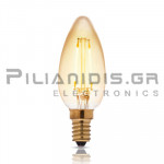 Λάμπα LED | E14 | Κερί | 4W | Θερμό Λευκό 2700K | 390Lm | Dimmable