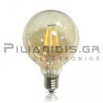 LED Lamp | Ε27 G95 | 6W | Warm White 2700K | 680Lm | Dimmable