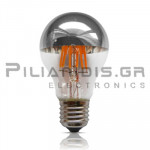 LED Lamp | E27 Α60 | Silver | 6W | Warm White 2700K | 680Lm | Dimmable