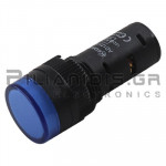 Indicator Light LED Ø16mm 230VAC  Blue With Screws