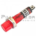 Indicator Light NEON Ø7mm 12V Red Soldering