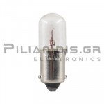 Filament lamp miniature BA9s  5V  90mA 0.45W 10x28mm