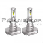 Car Bulb LED H4 +160% 12V 15W 6200K P43t-38  Pure White ( 2 Pieces )