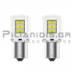 Car Bulb LED | P21W | BA15s | 12V | 1.95W | Cool White 6000K | 190Lm