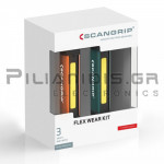 SET LED Work Flashlight with Headband & Cap 75 - 150Lm | 6000K | Li-Ion 3.7V/800mAh | IP20/IK07