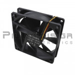 Fan DC 12V KONIG  92x92x25 3pin 46CFM