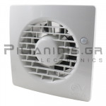 Wall Axial Fan Ø120x89mm | 220-240VAC | 20W | 175m³/h | 34.4dB | with PIR & Timer